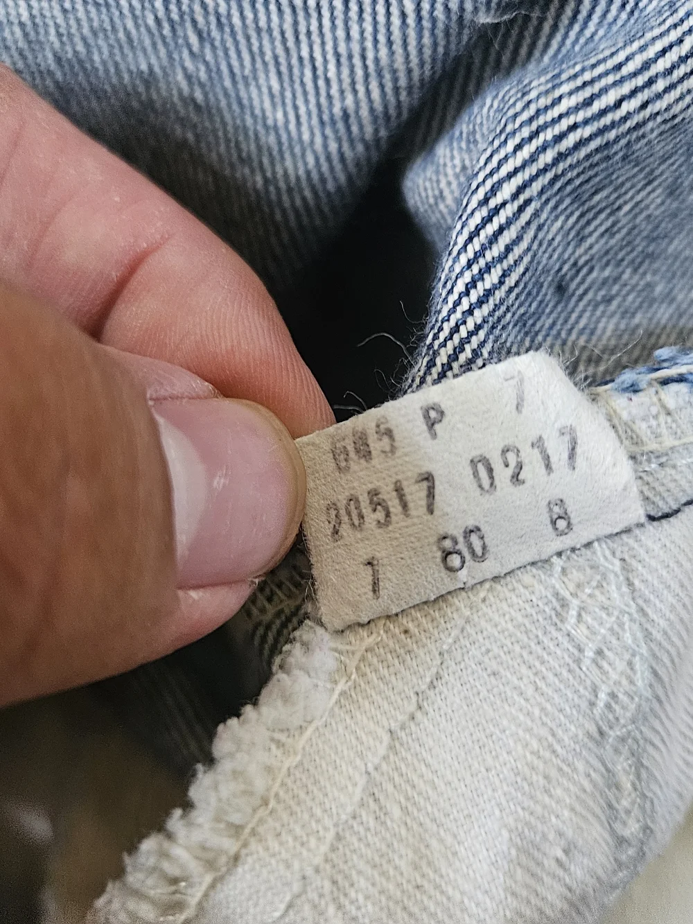 Vintage Levi's 517 Men's Blue Orange Tab Bootcut Jeans 36x33 80's Made In U.S.A